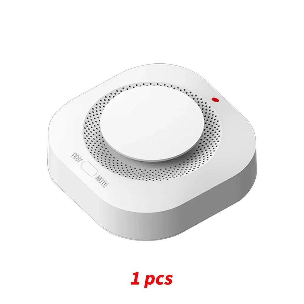 

Independent Smoke Detector Fire Alarm Sensor Battery Powered with Loud Sound Alert for Home Office Kitchen Safety