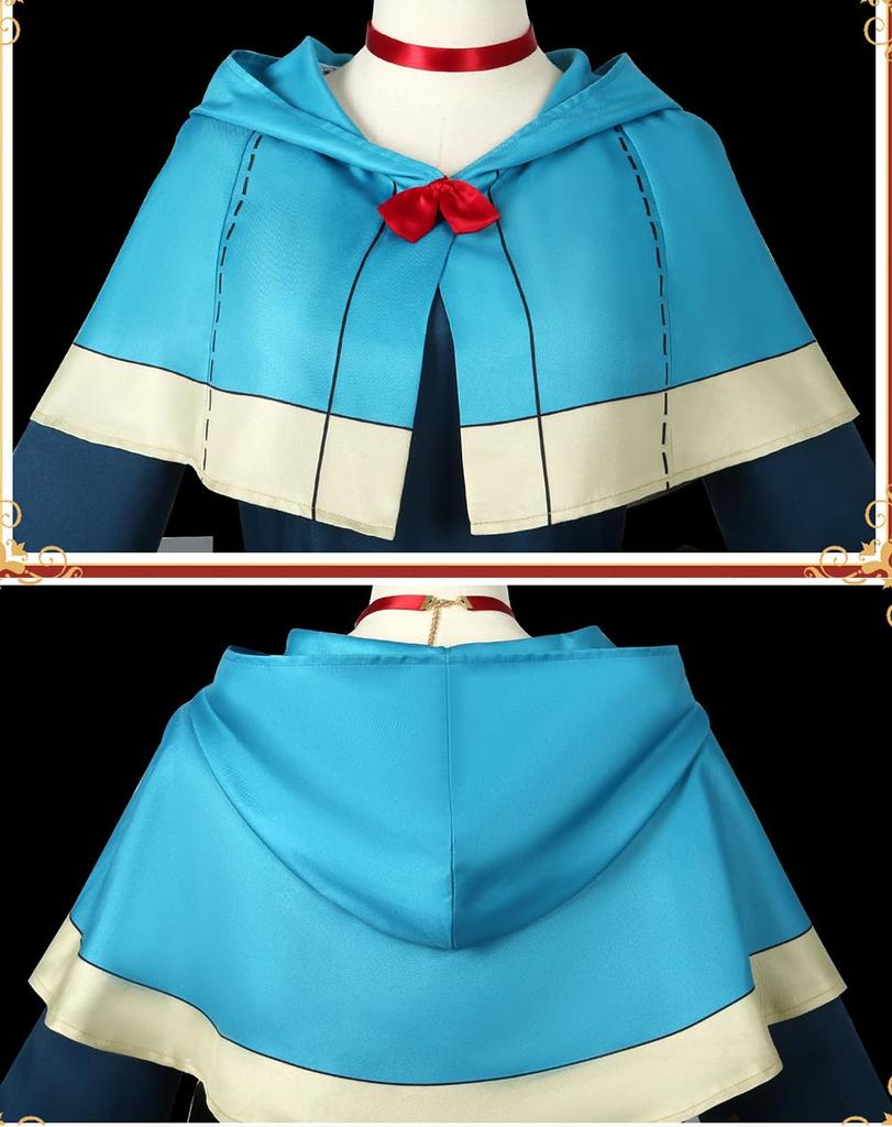 COSSA Dungeon/Meal Marsil Cosplay Costume with Wig, Perfect for School Festivals, Cultural Festivals, Halloween, and Parties, Marsil Laios (XXL)