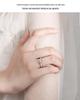 Min Yue S925 Silver Moissanite Open Ring - Exclusive Xiaohongshu Style