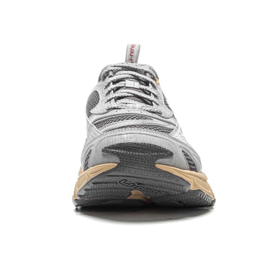 Li Ning Xingji Cushioning Abrasion Resistant Breathable Low top Chunky Sneakers Men's Gray AGCV353-1