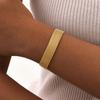 Punk Mesh Strap Chain Bracelet for Women,Stainless Steel Adjustable Chain Bracelets,18K Gold Plated Accessory Gift