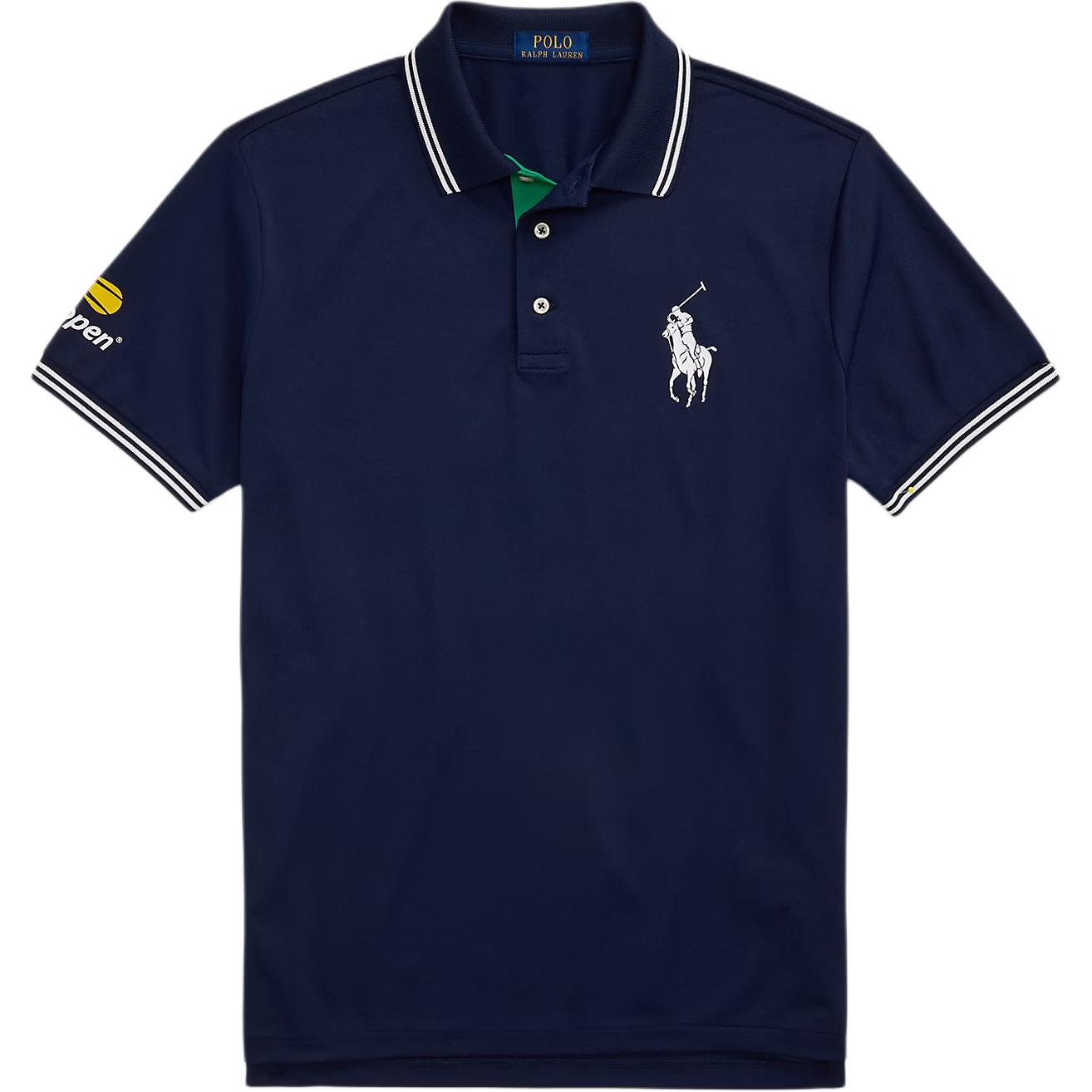 

Polo Ralph Lauren Серия Tennis Open Приталенная Полосатая Футболка-поло с коротким рукавом Мужские топы 710982988-001 M