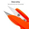 Eagle Brand U-Shaped Yarn & Thread Scissors - Ideal for Cross Stitch & Fishing Line Cutting with Finger Ring Grip (Model TC800)