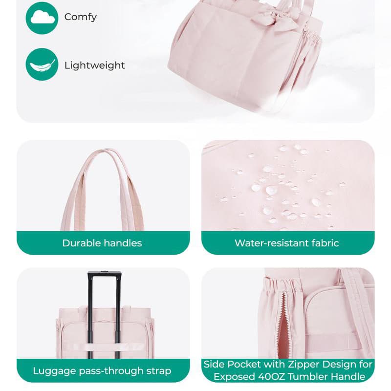 Ladies bow handbag travel bag