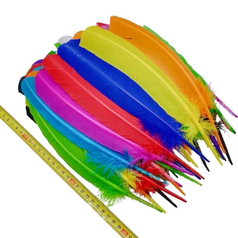 100pcs Natural Turkey Feathers Christmas Wedding Party Dress Decorations Accessories Pheasant Plumes Table Centerpieces 25-30CM