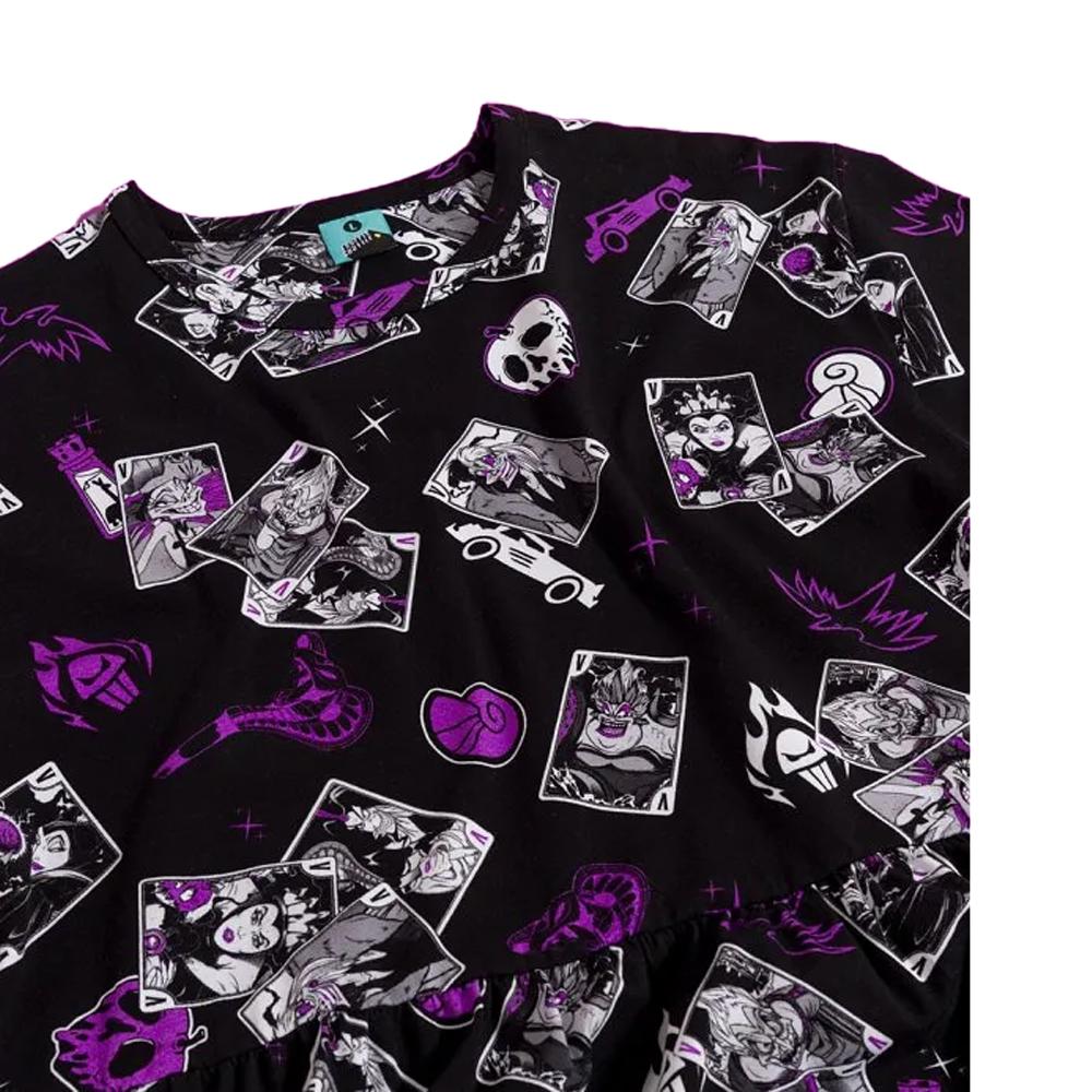 Disney Villains Womens/Ladies Tarot Cards All-Over Print Smock Dress