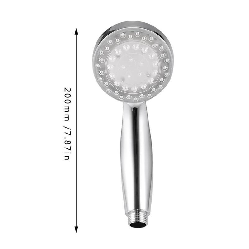 Neue romantische automatische Magie 7 Farbe 5 LED-Leuchten Gabe Regenduschkopf Einzelrundkopf LD8008A