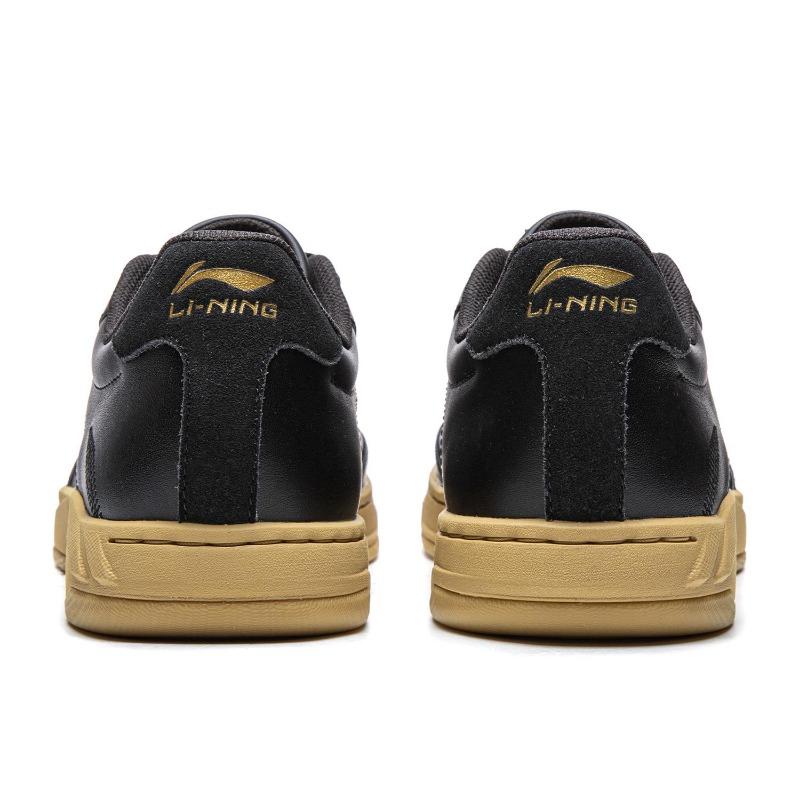Li Ning Classico Versatile Moda Suola Spessa Confortevole Rimbalzo Antiscivolo Resistente all'Usura Traspirante Sneakers Basse Unisex Sneakers Nero AGCV385-30