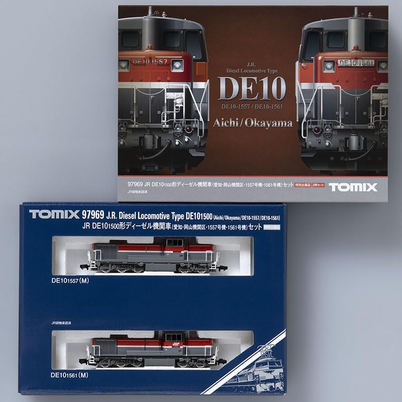 TOMYTEC N Gauge Special Edition JR DE10 1500 Series Depot Units 1557 and 1561 Set Model Railway Diesel Locomotive 97969 (TOMIX) Aichi/Okayama - -