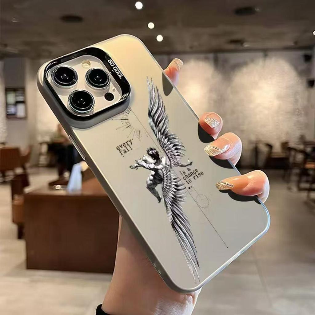 European Fallen Angel iPhone Case for iPhone 13-17 Pro Models - High-End Design