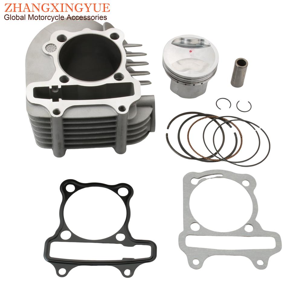 Scooter 63mm 4 Valve 4V Racing Big Bore Cylinder Kit For GP110 GY6 125cc 150cc Upgrade To 200cc 152QMI 157QMJ 4T