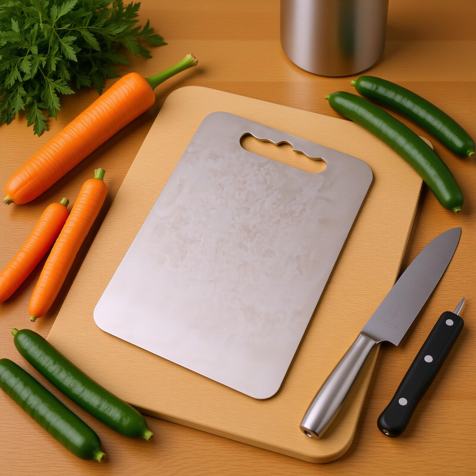 

Cutting Board Double Sided Kitchen Chopping Board Non Absorbent Dishwasher Safe with Hole for Home Kitchen Use