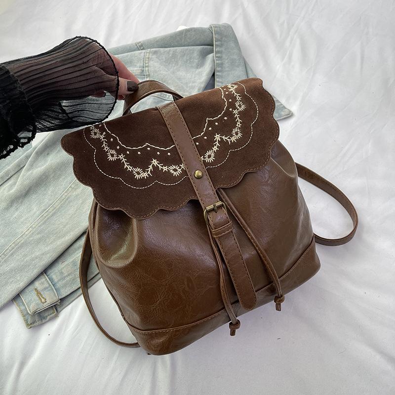 This Year s Popular Retro Women s Backpack New Versatile Backpack Exquisite Mini Niche Backpack