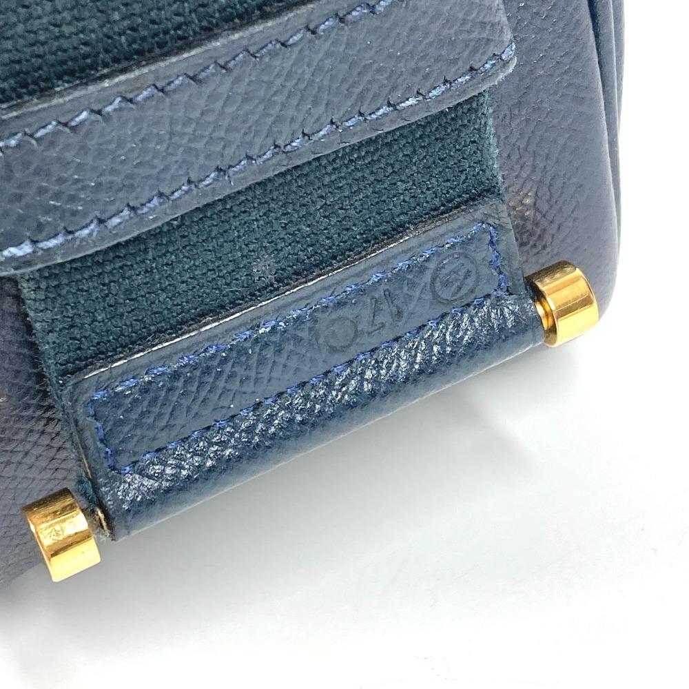HERMES vintage Sako Bag Tote Bag Shoulder Bag Courchevel Navy/GoldHardware