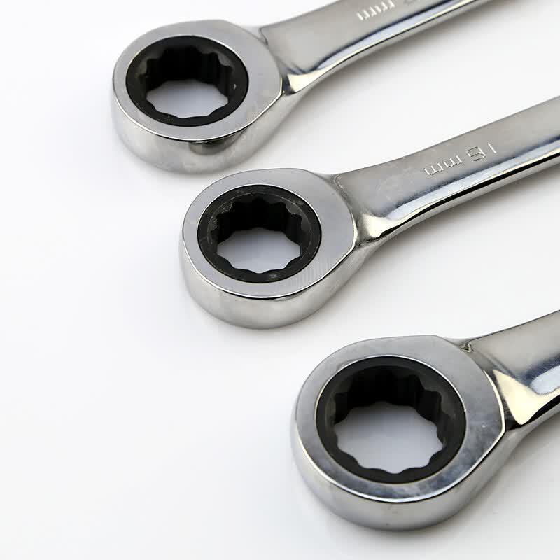 SATA 43209 Fully Polished Combination Ratchet Wrench