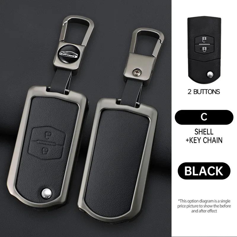 

Car Remote Key Case Cover Protector Shell For Mazda 3 5 6 Series M6 Rx8 Mx5 2 3 Buttons Keyless Key Protector Bag Accessories