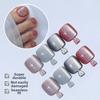 Cat Eye Fake Toe Nail Tips Half Cover Press On Toenails New Toenail  For Women Nail Salons DIY