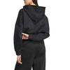 adidas Originals Women's Black Oversized Cropped Hoodie JX2701