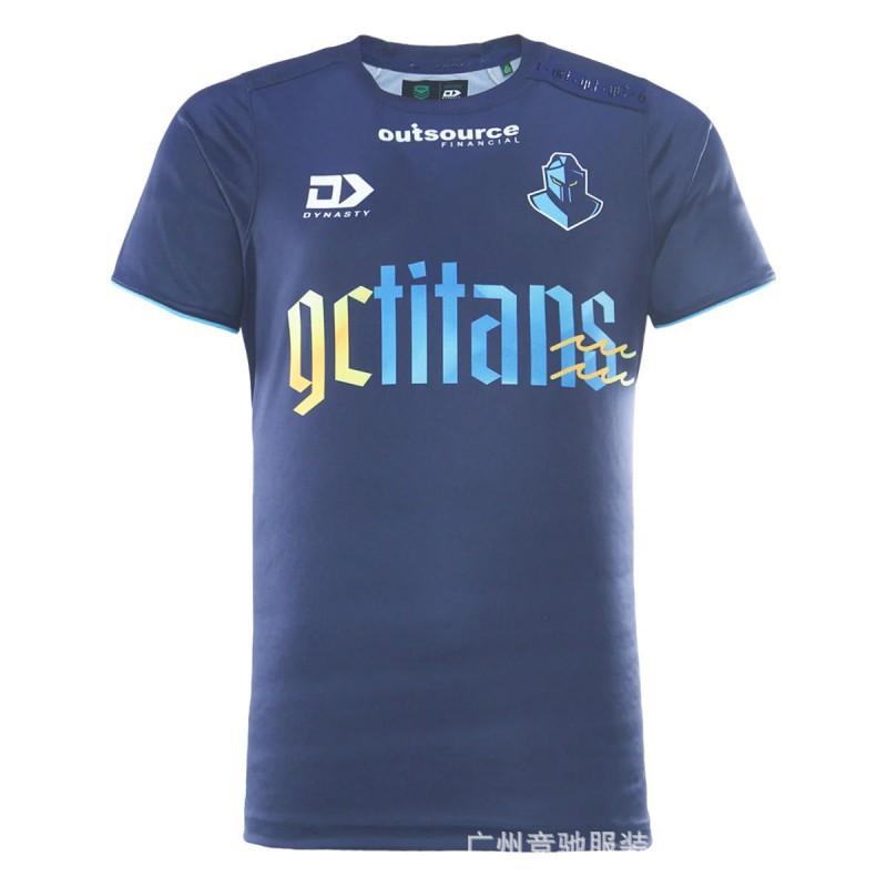 GC Titans 2026 NRL Rugby Training Jersey Mens Indigenous Edition Short Sleeve Performance Top