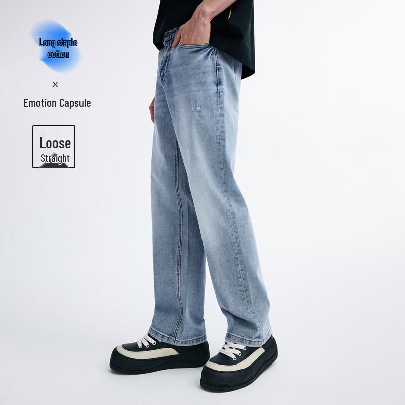 NVG·YOUNG Men's Casual Straight-Leg Jeans
