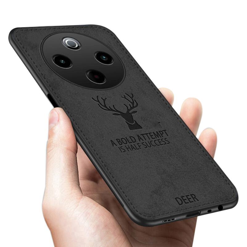 For Vivo iqoo Z10 Case Luxuy Brand Cloth Texture Deer Fabric Jeans Elk Cover for Vivo iqoo Z11X Phone Casing