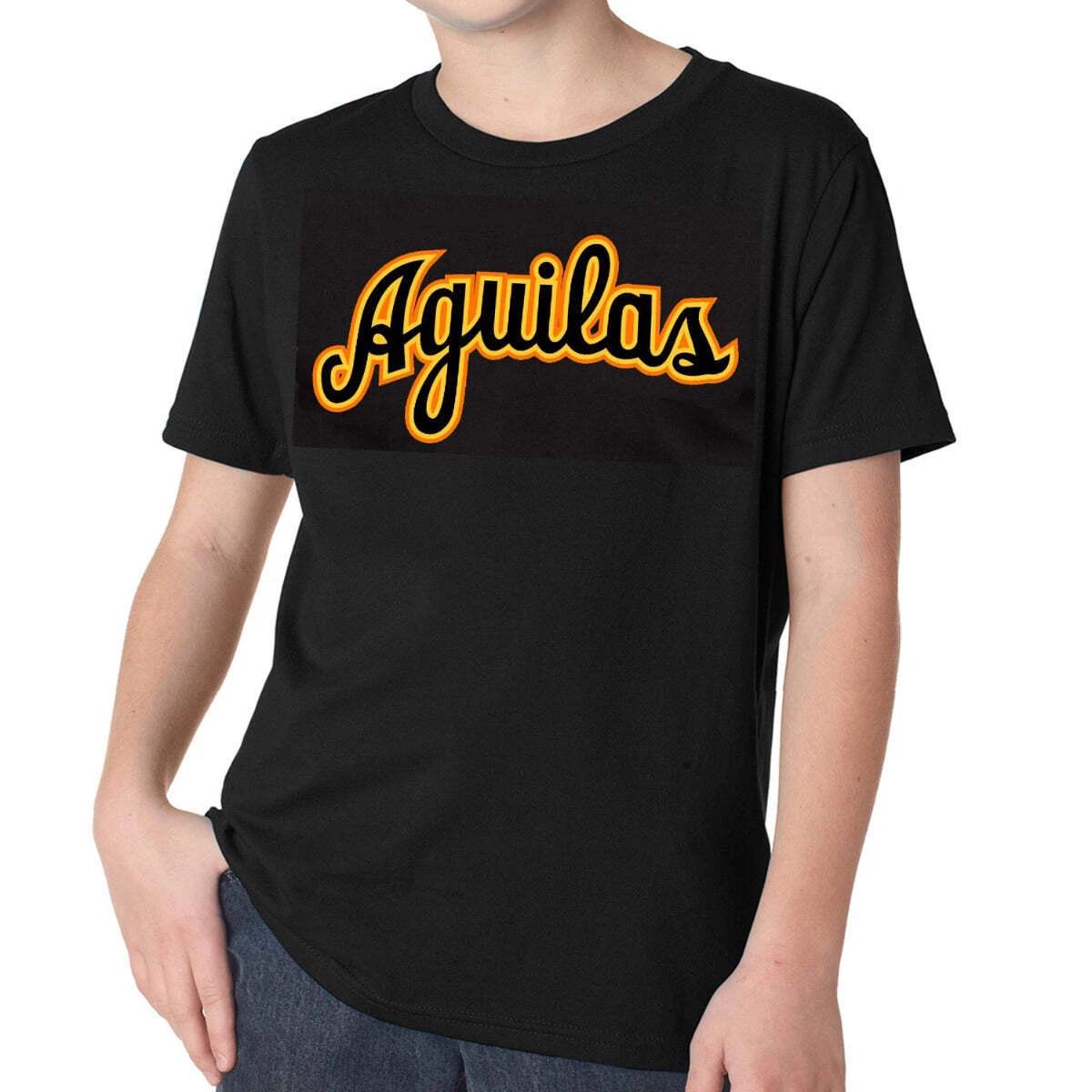 Youth Aguilas T shirts With Cursive Letters 4XL