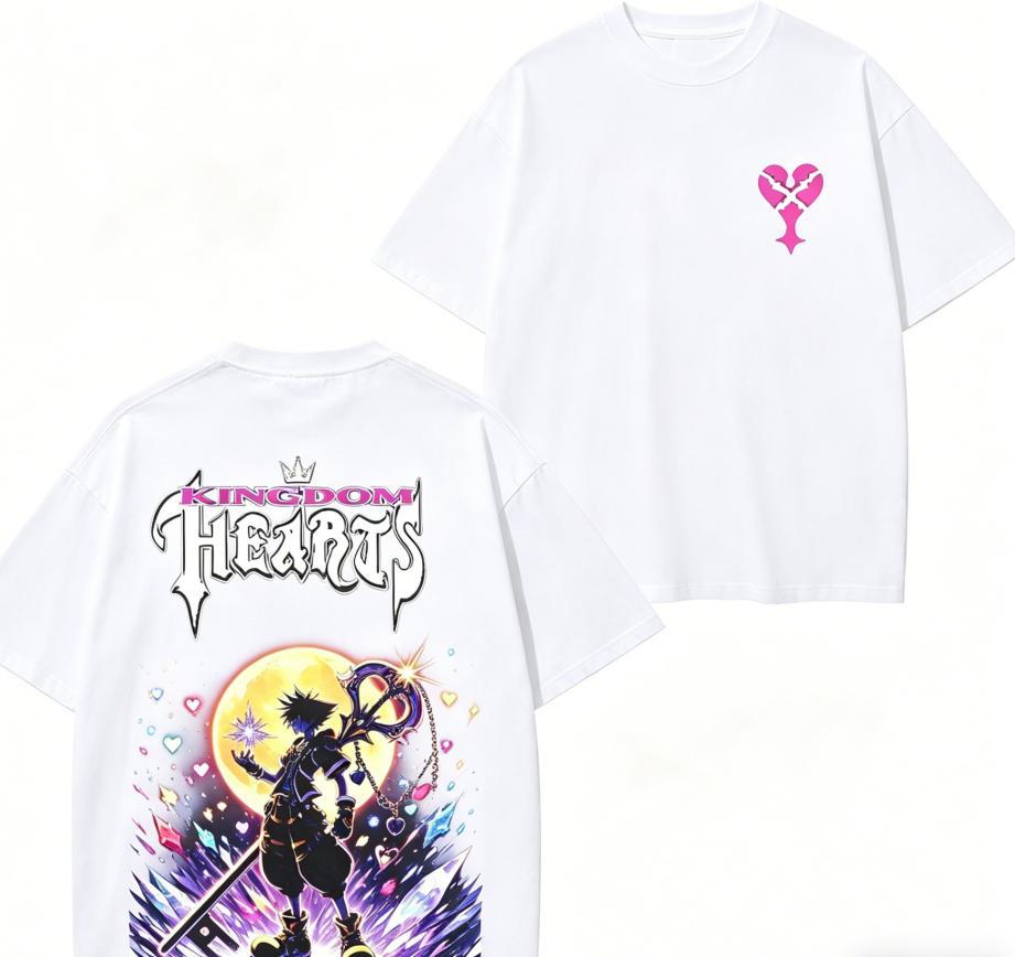 Kingdom Hearts Sora Anime Lover T Shirt Year Round Clothing Personality Clothes Plus Size Unisex New Model Couples High Quality Soft