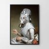 Poster Portrait White Gas Mask