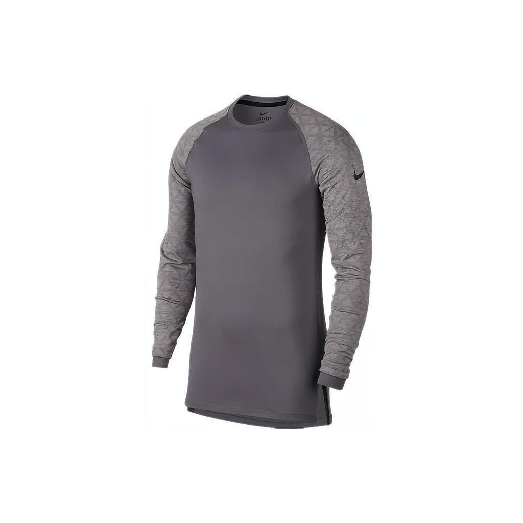 Nike Pro Element Crew Color Block Training Long Sleeve T-Shirt Men Tops 929704-036