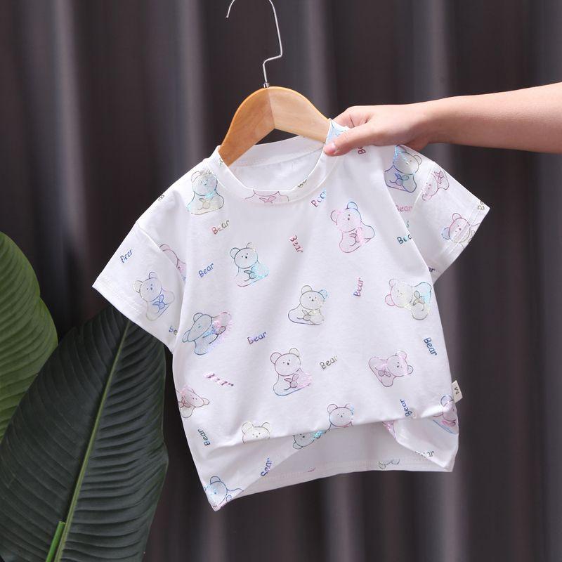 Boys' Short Sleeved Summer Clothes Baby's T-shirt Thin Design Boys' and Girls' Baby Tops for Summer