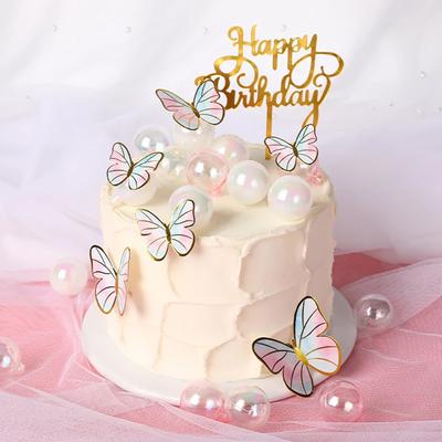 10Pcs Cake Decoration Ball Transparent Christmas Tree Wedding Party Cake Decorating Ball Bakery Supplies