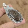 Natural Coconut Jasper Gemstone Jewelry 925 Sterling Silver Pendant For Women