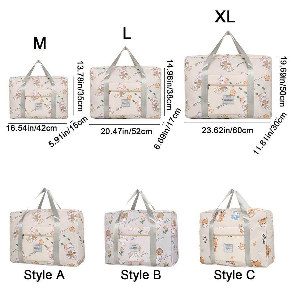 Cartoon Student Quilt Storage Bag Casual Sport Training Bag Portable Luggage Bag for Home