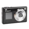 4K Digital Camera 48MP HD Dual Screen 16x Digital Zoom Auto  Selfie Camera for Photography Students Teens