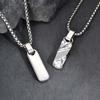 Kleine Hundemarken-Anhänger-Halsketten für Männer Jungen, Vintage Edelstahl Gehämmert Textur Militärische Hundemarke Halsband Geschenk