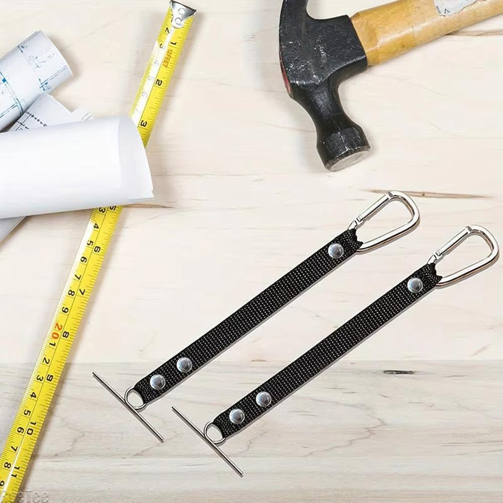 1/4pcs Electrical Tape Holder Adjustable Tape Waist Hanging Tool with Hook For Tool Belt Bag Accessories Electrician Black
