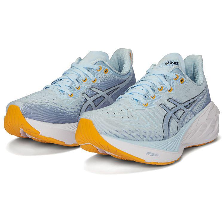 Asics Novablast 4 Soft Comfortable Rebound Fabric Low-Top Casual Running Shoes Men Sneaker Light-Blue 1011B693-402