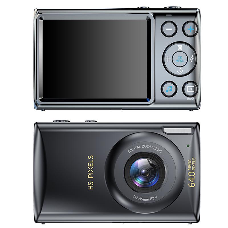 64MP Portable Student Music Vlog Mirrorless Camera for Travel