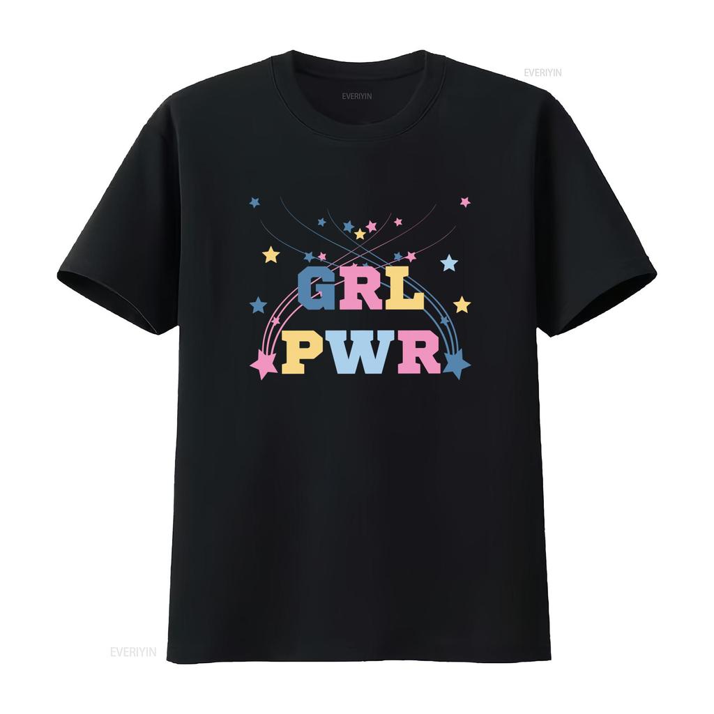 Grl Pwr T Shirt Girl Power Inspirational Cute Fun Girly Mom Powerful  Vintage Washed Graphic Breathable Designer Clothes Soft