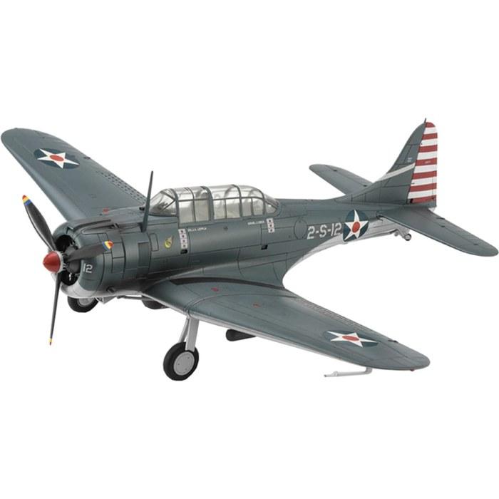 Hasegawa 1/72 SBD-3 Dauntless 2nd Reconnaissance Squadron Plastic Model 02538 Molded Color