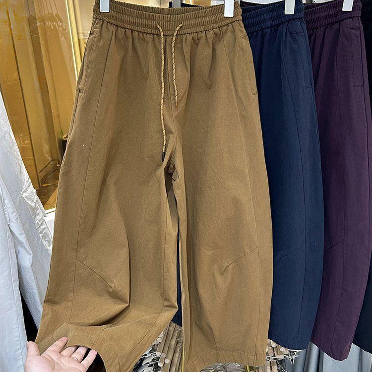 Plus Size High Waist Slimming Wide Leg Drawstring Pants for Women - Spring Casual Loose Fit (2XL-300 Jin)