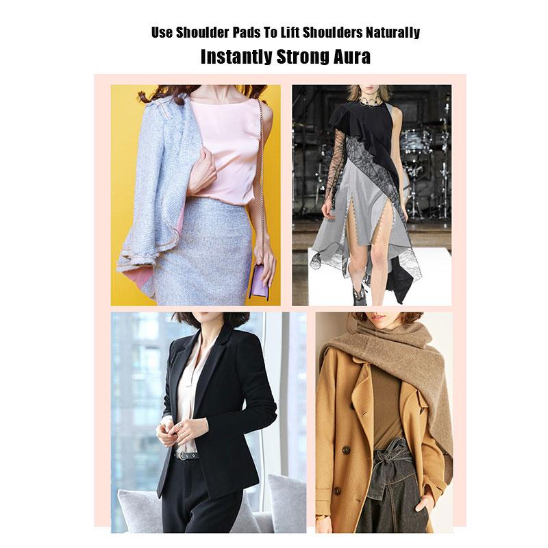 2Pcs/Set Soft Invisible Shoulder Pads Anti-Slip Naturally Increased Silicone