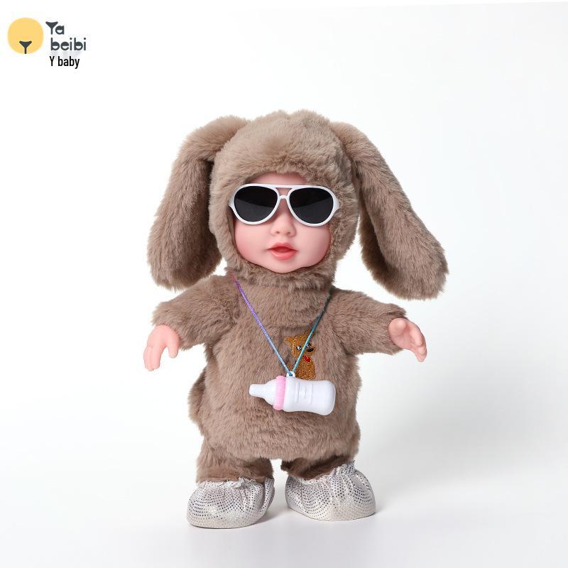 Children's Talking Milk Bottle Plush Toy - Walking & Echoing Doll for Early Education and Play