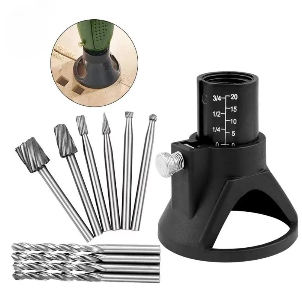 Dedicated Locator Rotary Router Bits Rotary Engraving Holder Twist Drill Bit Set DIY Crafts