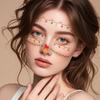 Cute Christmas Tattoo Stickers Holiday Activities Girl Sweet Makeup Face Stickers Temporary Tattoo Stickers