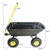 2026 Four-wheel plastic dump truck self-unloading trailer hand-pulled tool vehicle garden vehicle