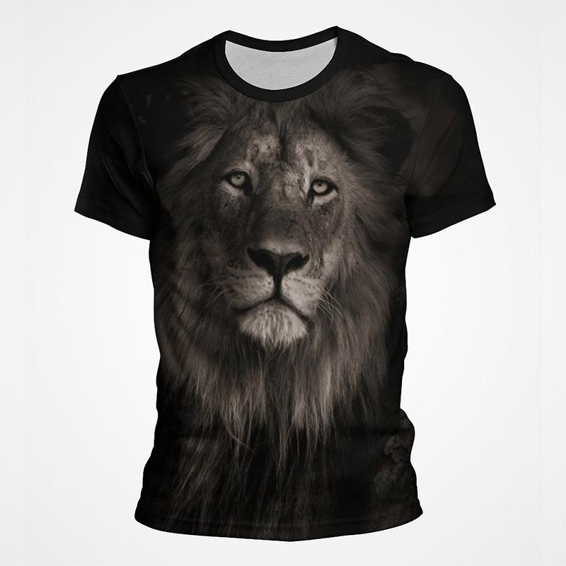 Funny Animal Lion 3D Printed T-Shirt For Men Women Fashion Casual Cool Graphic