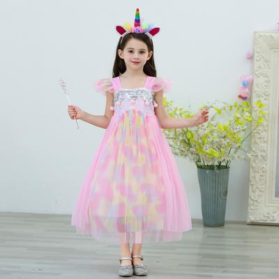 Mädchen Prinzessinnenkleid Kinderkleid Außenhandel Kinderaufführung Party Netz Einhornkleid Prinzessinnenkleid Sommerkleid