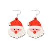 1Pair Christmas Tree Christmas Earring Handmade Sew Xmas  Eardrop Santa Claus  Earrings  Women