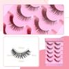 SHELWIN False Easy To Apply for Handmade False Natural Includes Light Makeup 5 Pairs Lash Eyelashes, Beginners, Eyelashes, Eyelashes, Tweezers, Gift,